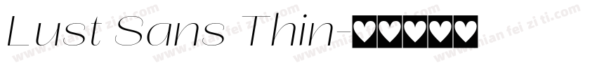 Lust Sans Thin字体转换
